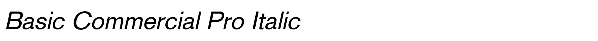 Basic Commercial Pro Italic image